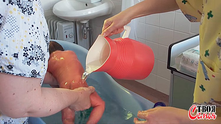 Изображение для статьи — Как правильно купать новорожденного малыша?